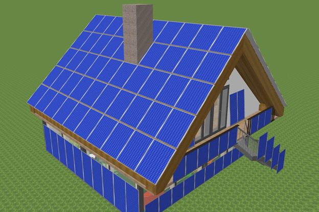 House - solar station