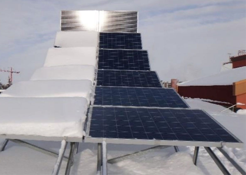 How to optimize the operation of a solar station in winter (photo)