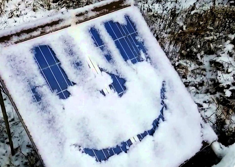 How much will the performance of solar panels change in winter (photo)